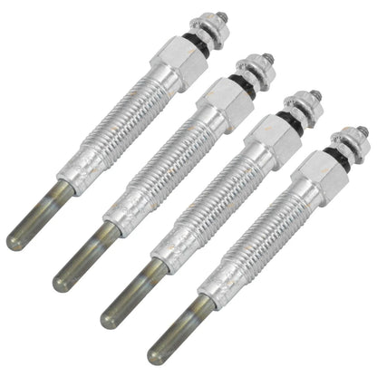 4x Glow Plugs Set for Nissan Terrano TD27 2.7L Non-Turbo (1986-1989)