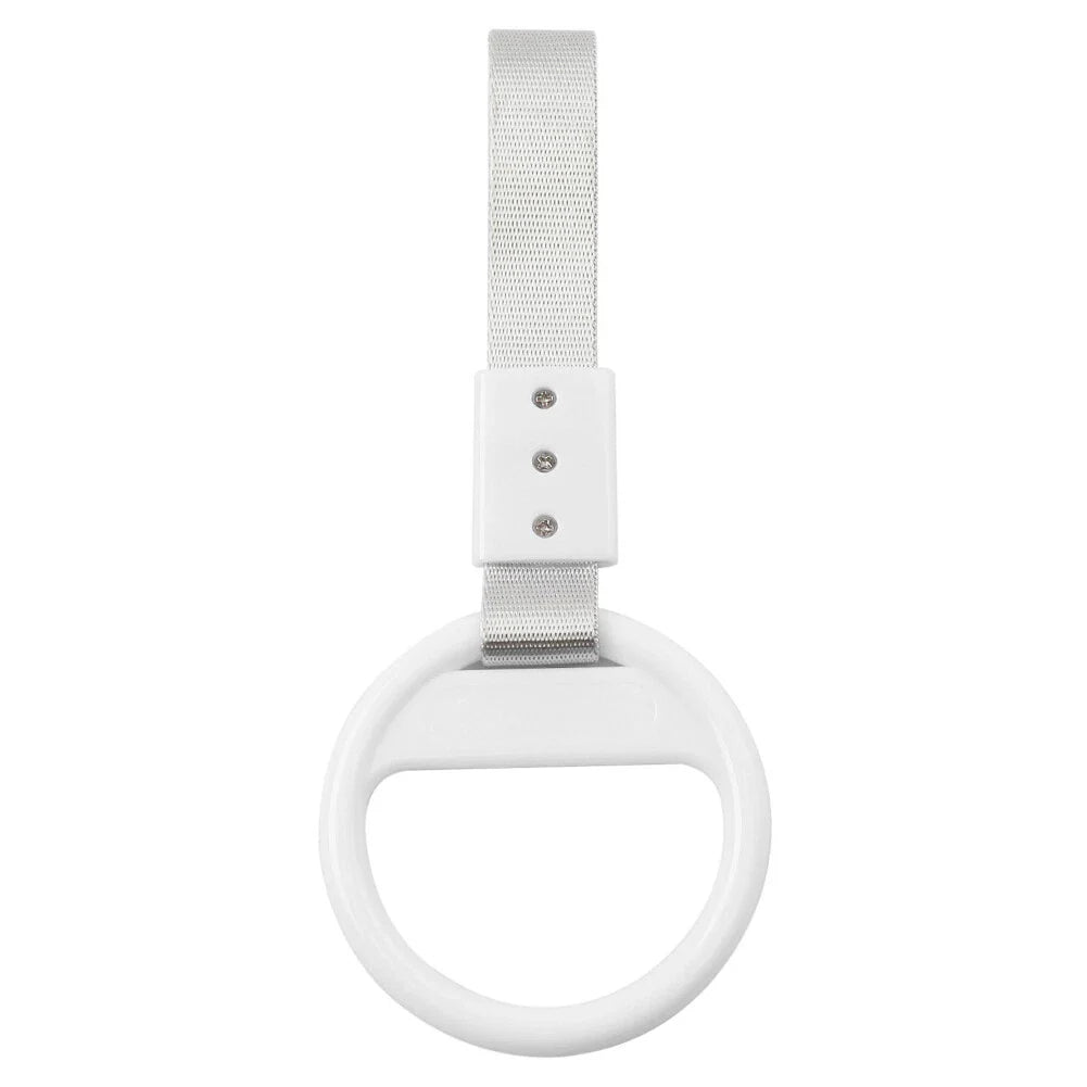 Silver & White Ring Train Bus Handle Strap Charm Tool - 1 PC