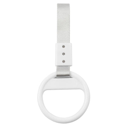 Silver & White Ring Train Bus Handle Strap Charm Tool - 1 PC