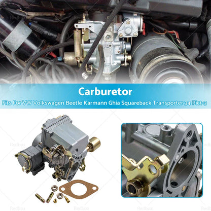 34 Pict-3 Carburetor with 12V Electric Choke for VW Volkswagen