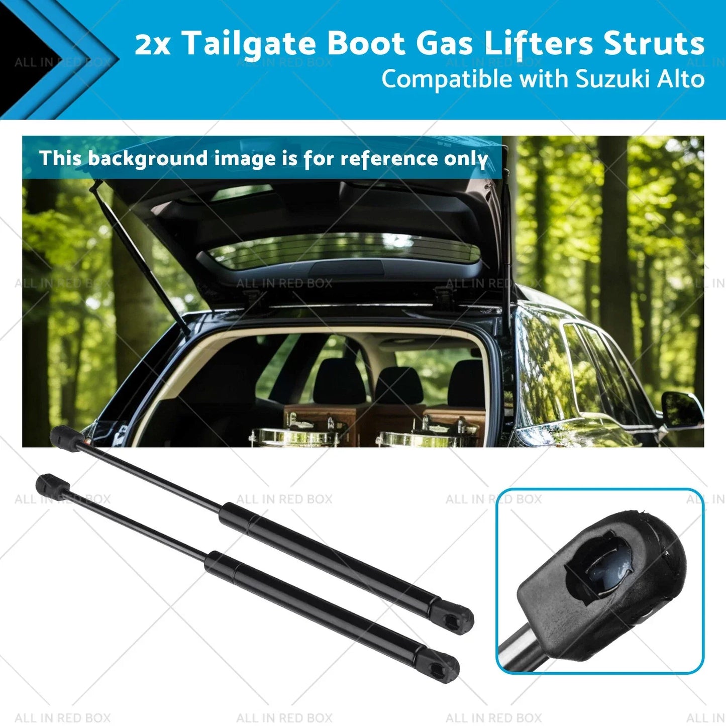 Tailgate Gas Struts for Nissan Pixo, Suzuki Alto (2008-2014)