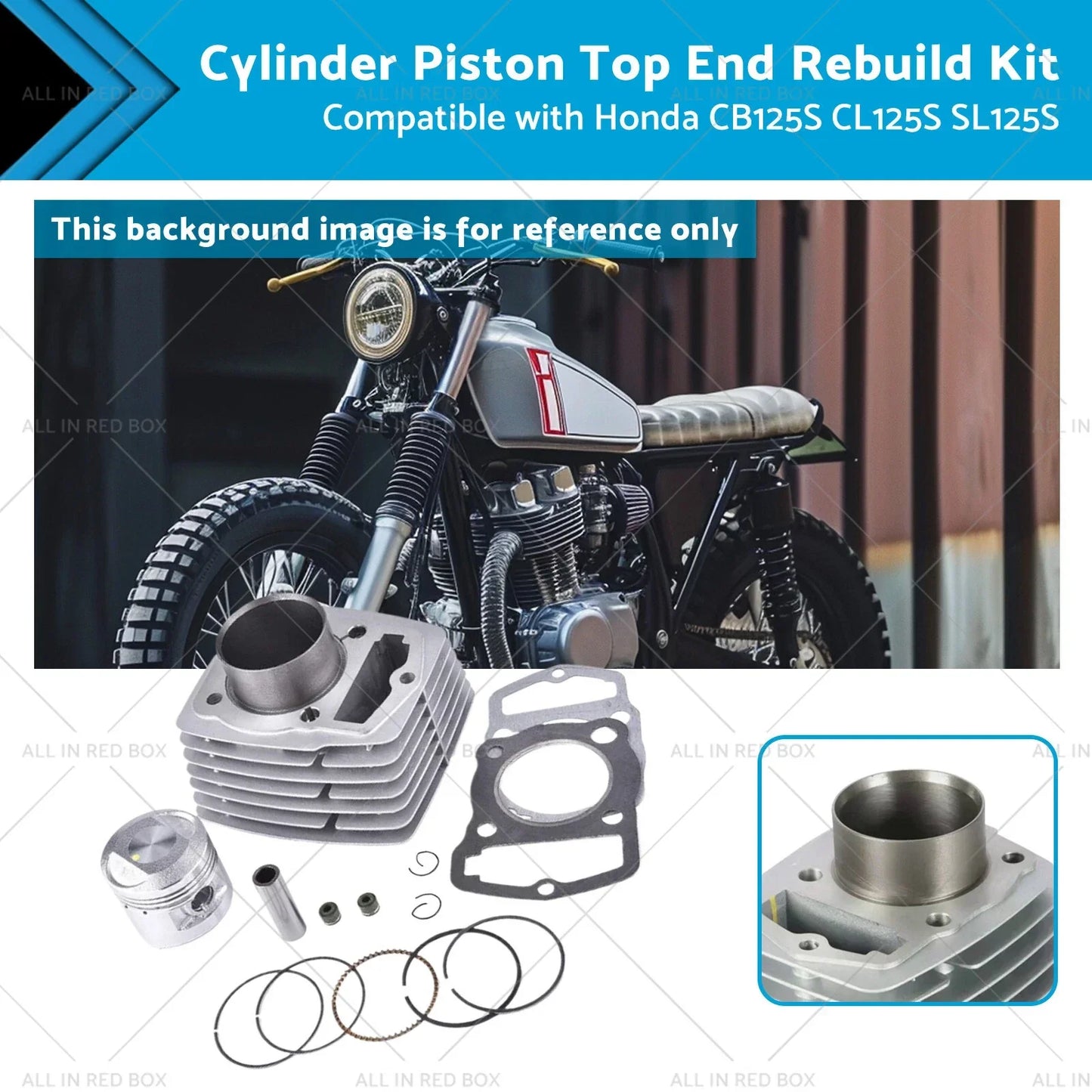 Top End Rebuild Kit for Honda CL125S CB125S SL125S (1971-1985)