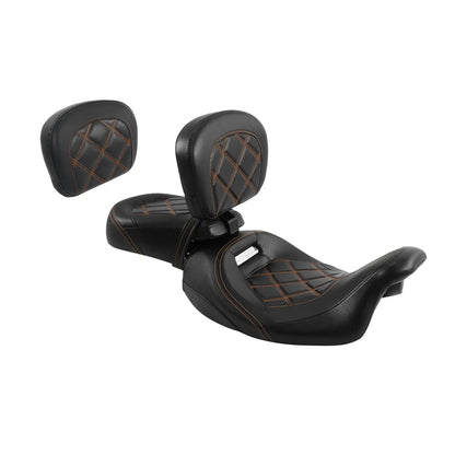 Driver/Passenger Seats Backrest Pad for Harley Street Glide (2009 - 2023)