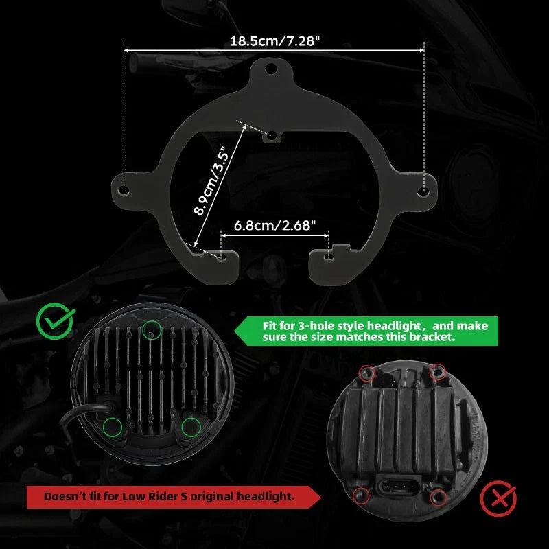 Front Fairing Windshield Mount Bracket for Harley Low Rider S 2020-2025