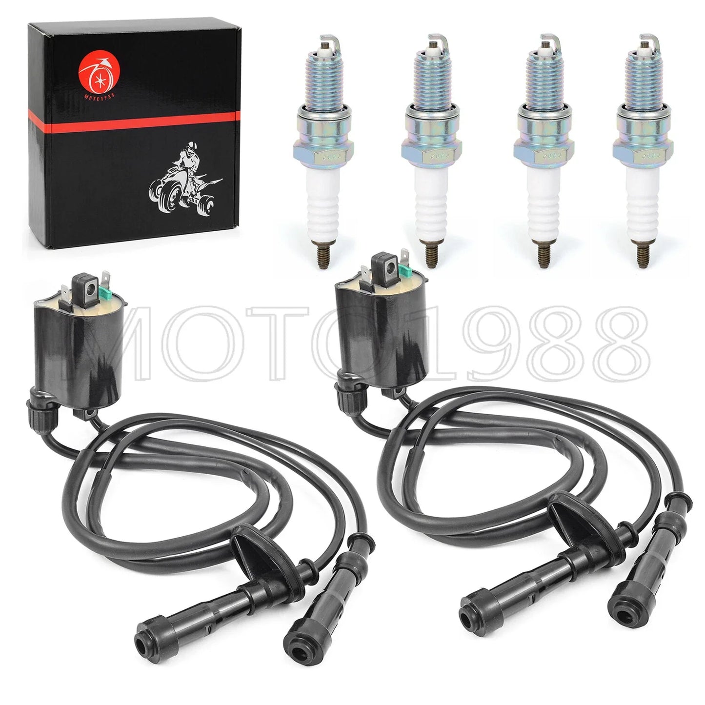Ignition Coil Spark Plug With Cap for HONDA Shadow Aero 750 VT750C (2004–2010)