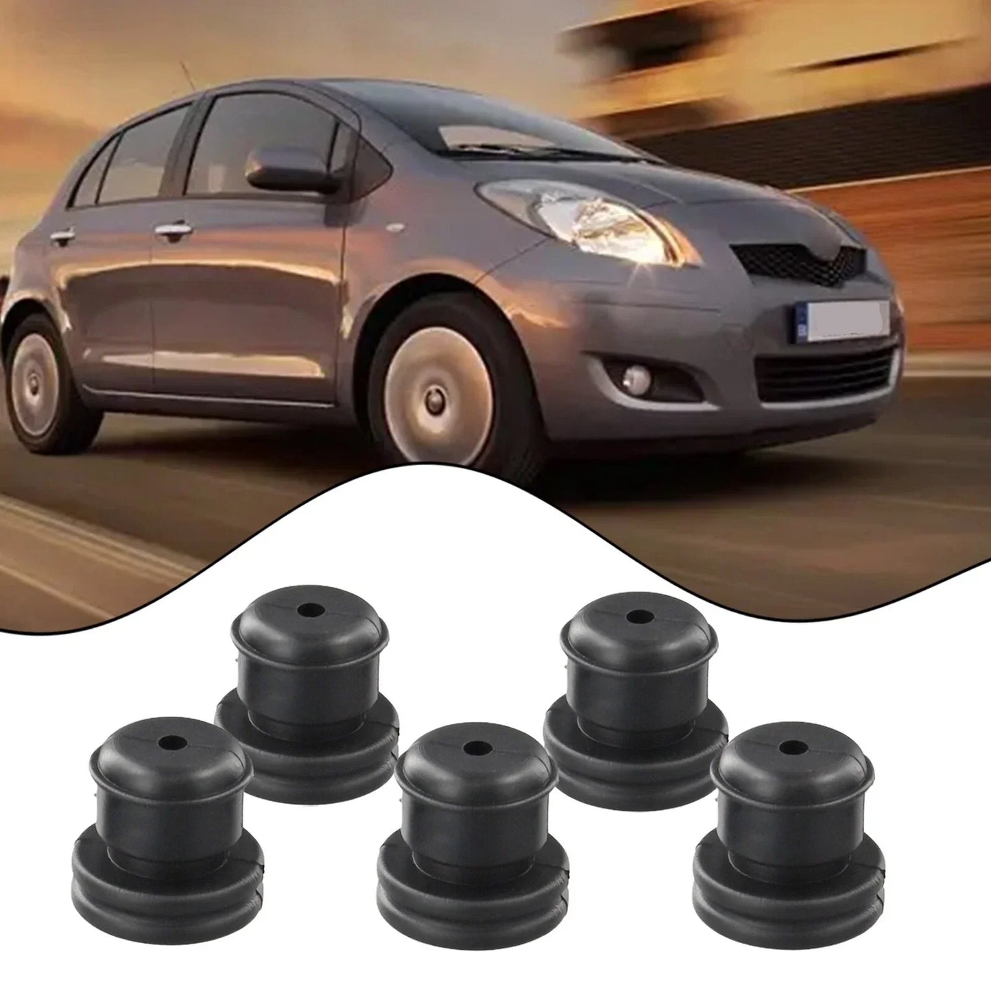 Engine Cover Rubber Pier Sleeve for Toyota Vios Corolla