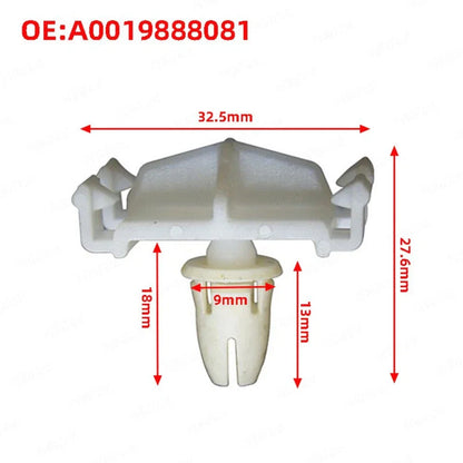 10Pcs Body Side Molding Clips for Mercedes C CLK W202 W203 W208 W210 CL203