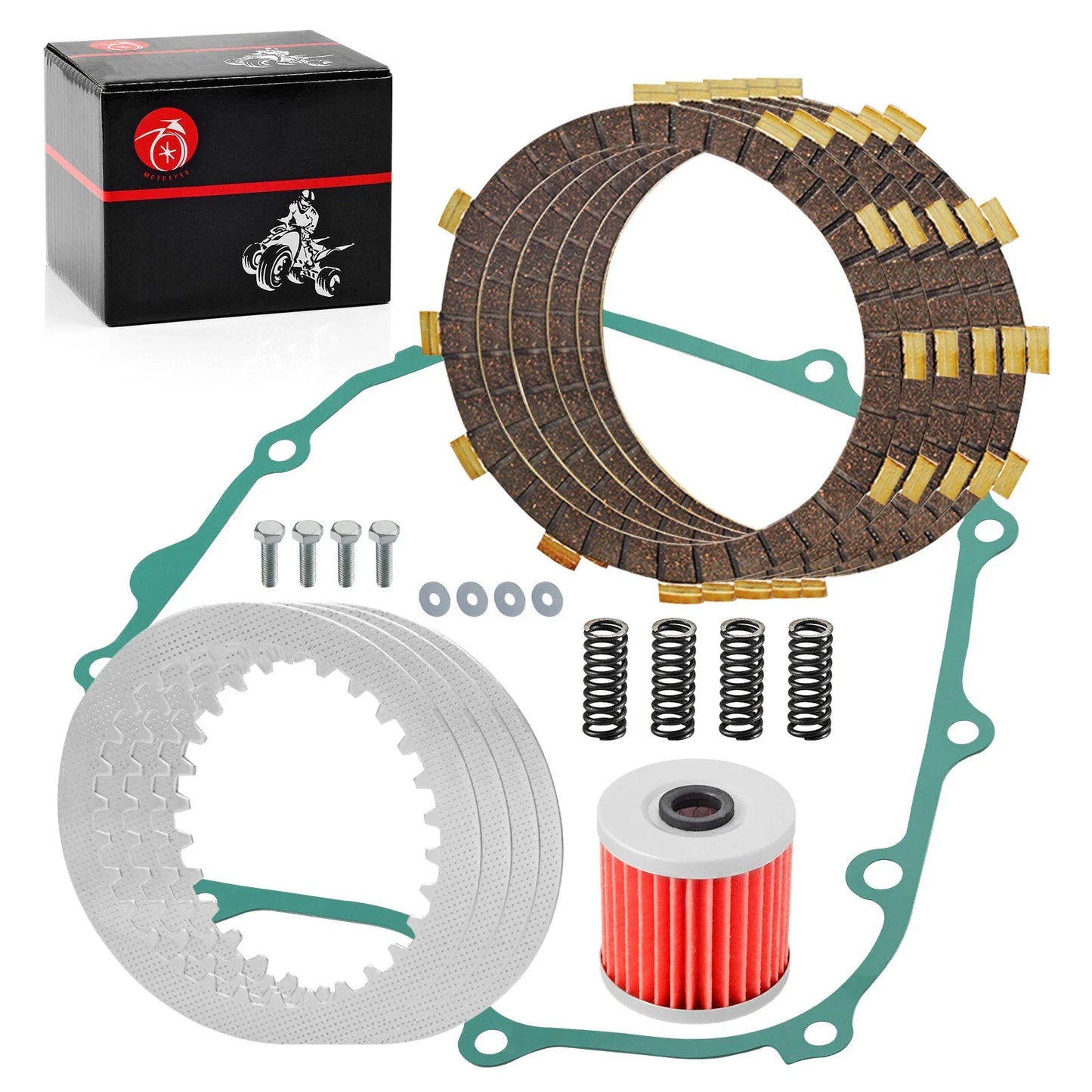Clutch Friction Plates &Gasket Kit for Kawasaki Ninja EX250F (2008–2012)