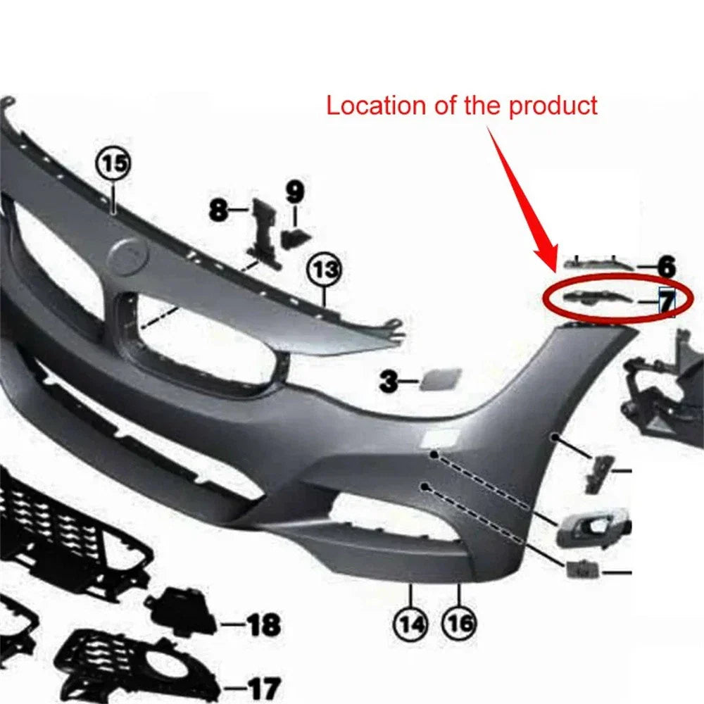 Front Bumper Left Down Bracket Holder for BMW 3 GT 320I (2013-2019)