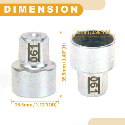 Wheel Lock Lug Nut Anti-Theft Removal Key Socket for BMW MINI COOPER