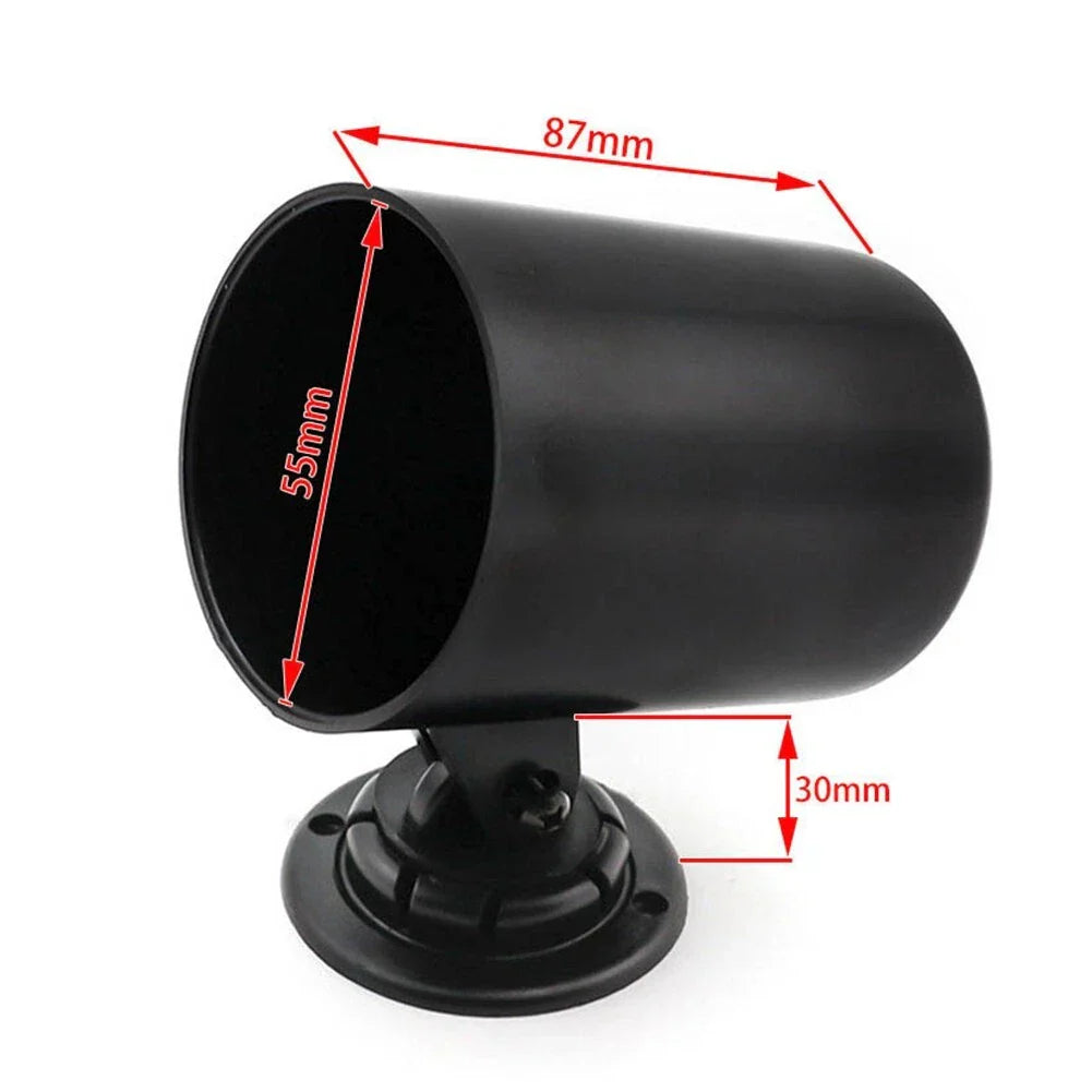 Cup Holder 52mm Easy to Read LED Display Car Dash Meter for Instruments