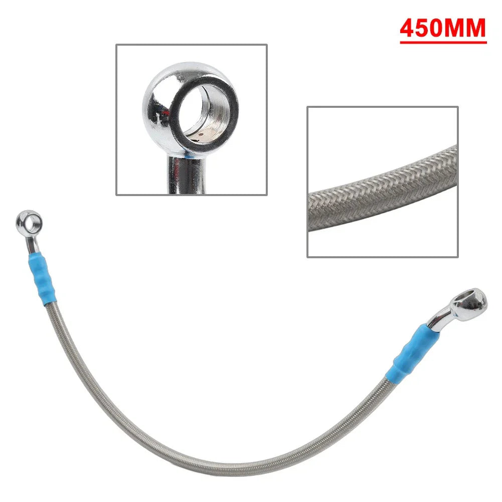 45cm DOT Motorcycle Braided Steel Brake Clutch Oil Hose Line for Motorbike