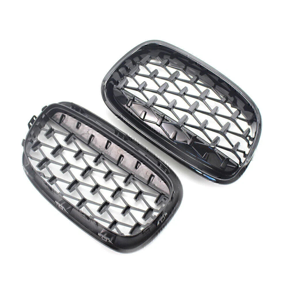 Gloss Black Front Kidney Grille for BMW 1 Series (2011-2014)