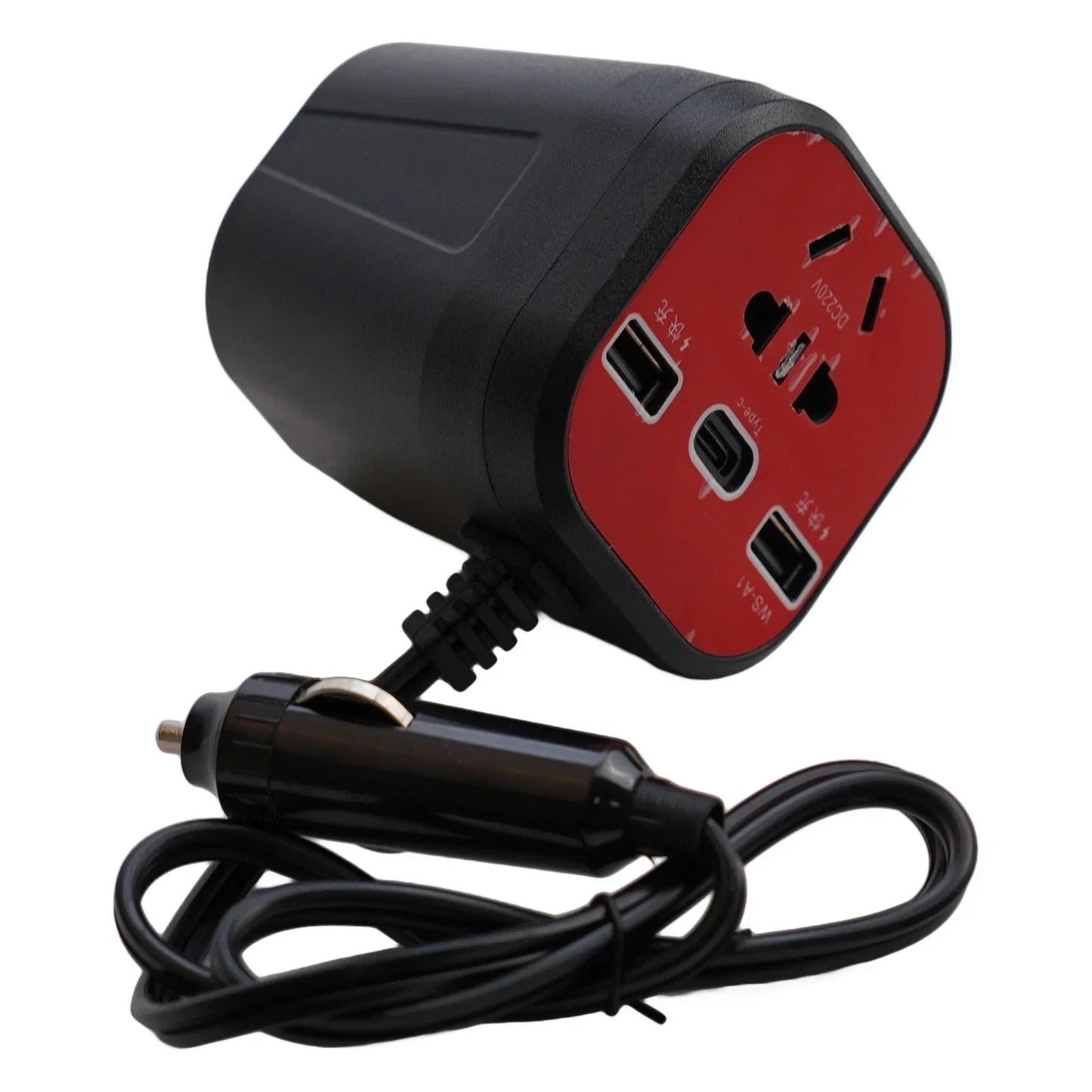 Power Inverter / 12V-24V to 220V with LED Display and USB Ports