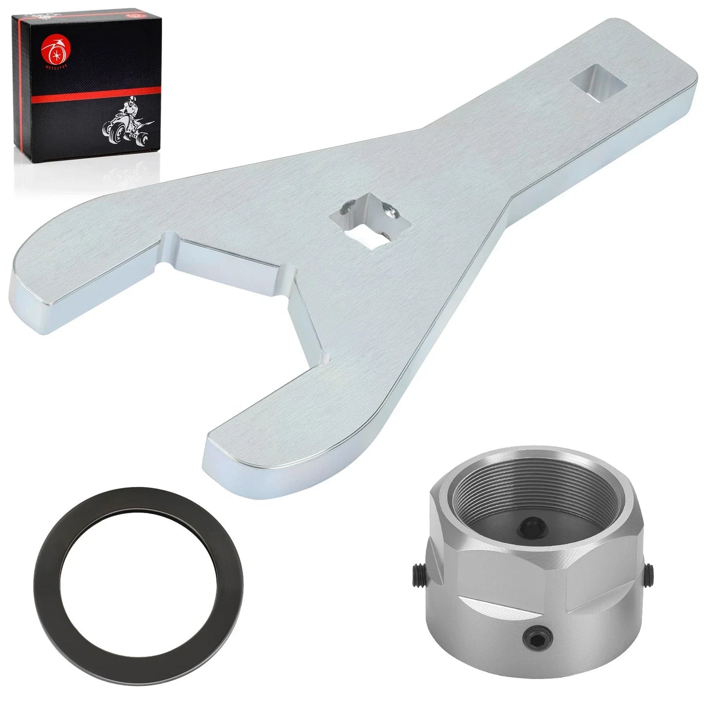 46mm Rear Axle Nut Wrench & Lock Nut for Yamaha YFZ450X & YFZ450R (2009–2024)