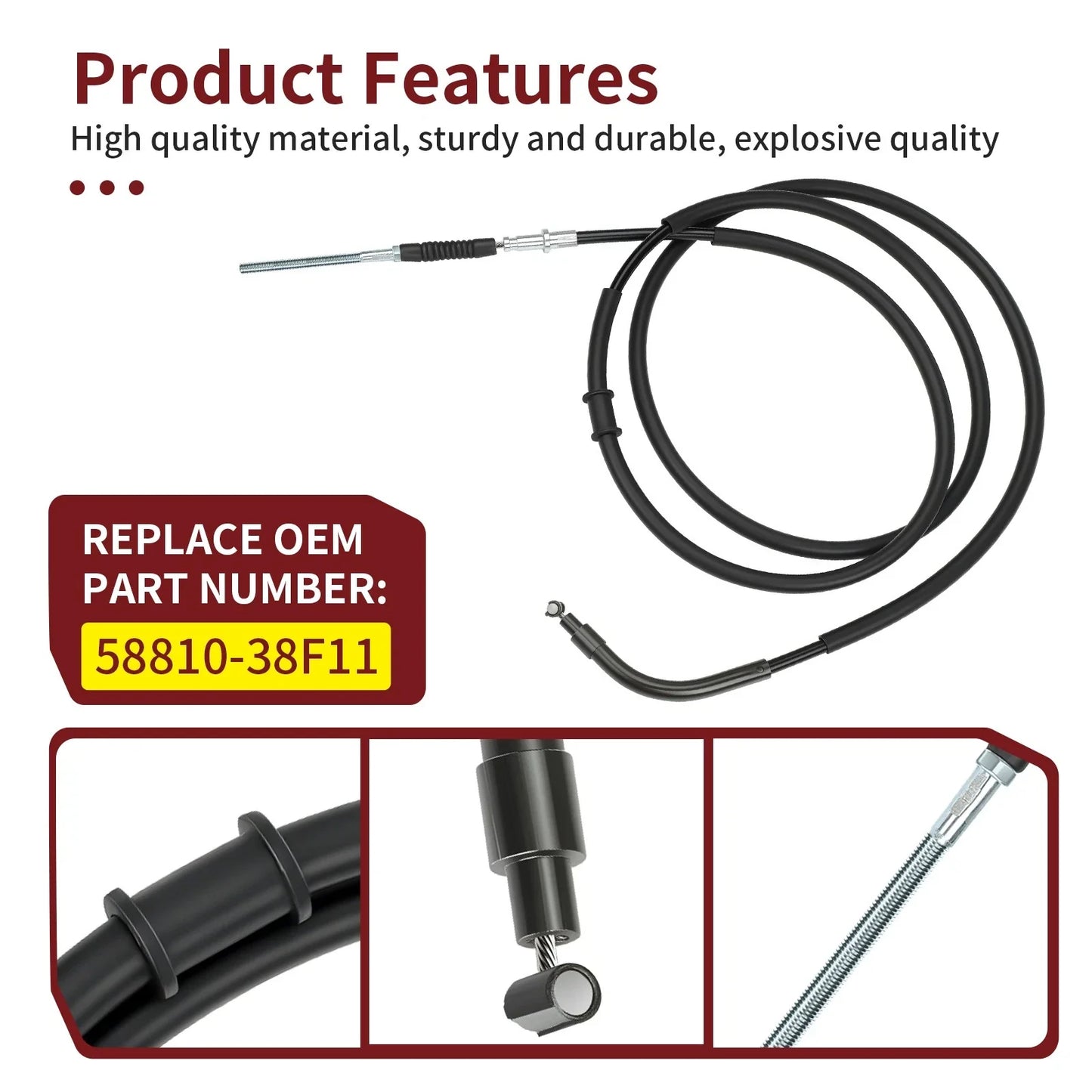 Rear Park Hand Brake Cable for Suzuki Eiger (2003–2007)