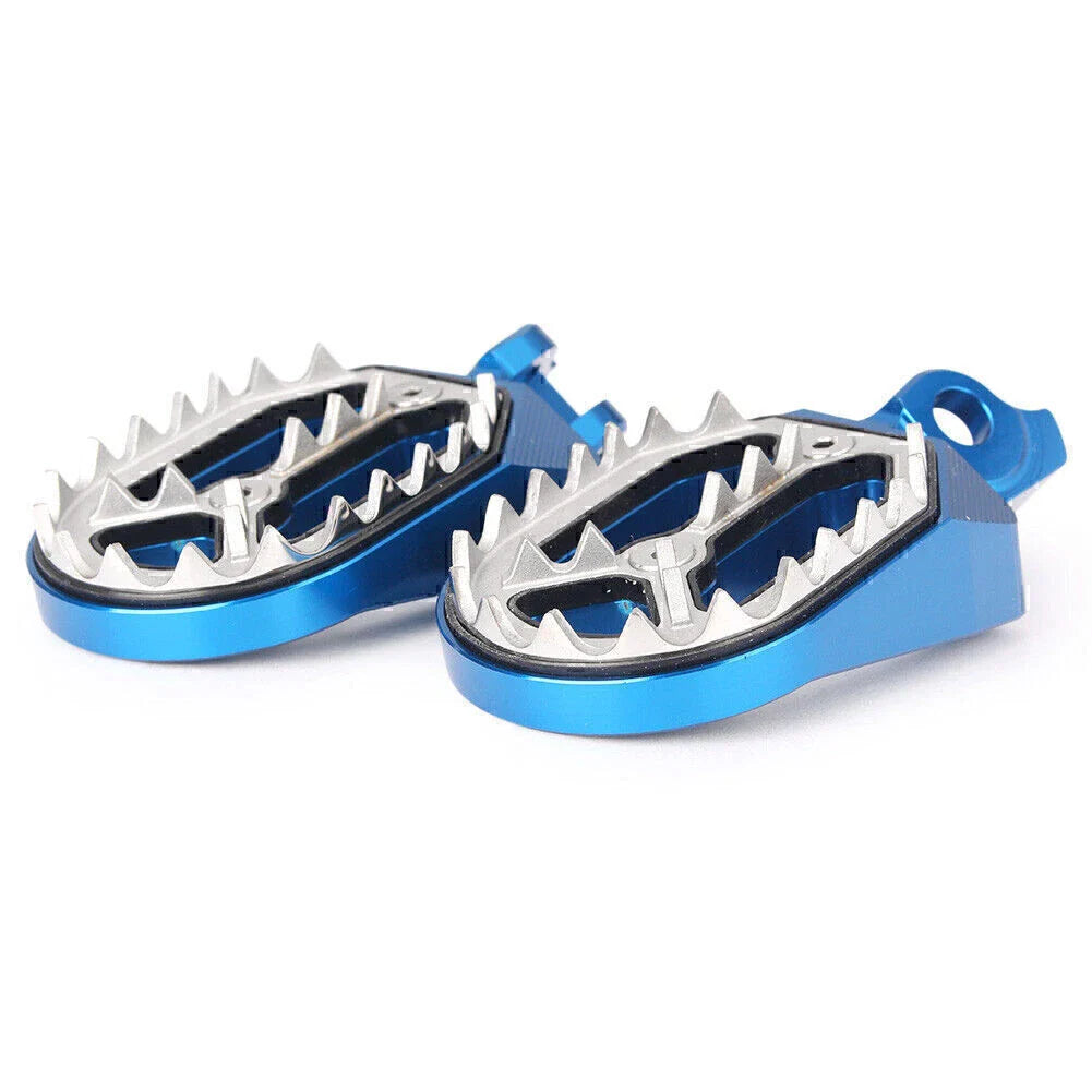 Aluminum Footpegs  Footrests Blue for Suzuki RMZ250 RMZ450 (2010-2015)
