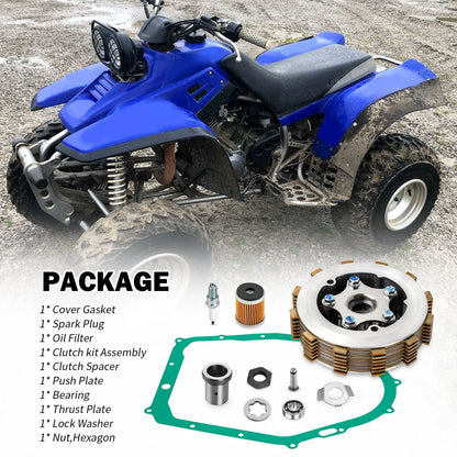 Heavy Duty Clutch Assembly & LOCK WASHER for Yamaha MOTO-4 YFM350 (1985–1990)