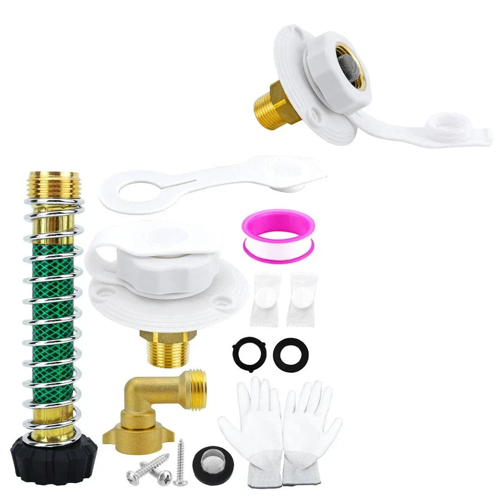 Brass Water Inlet Connection with Check Valve for Garden Efficiency
