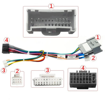 16Pin Cable Wire Adapter for Hummer H2 H3 Android Stereo Radio (2002-2006)