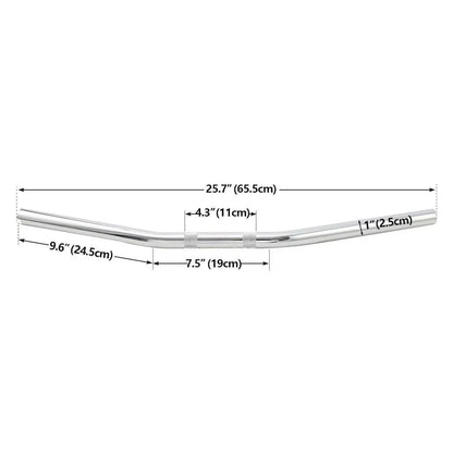 1" Bar Handlebar for Harley Dyna Sportster 883 1200 Road King Softail