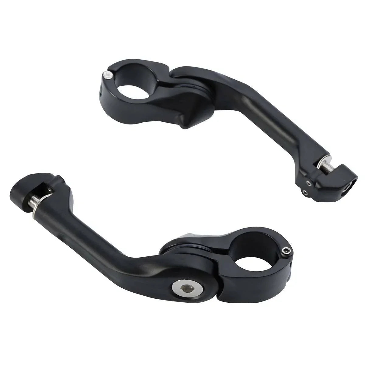 32mm Matte Adjustable Highway Long Angled Foot Pegs for Harley Touring (2009-2023)