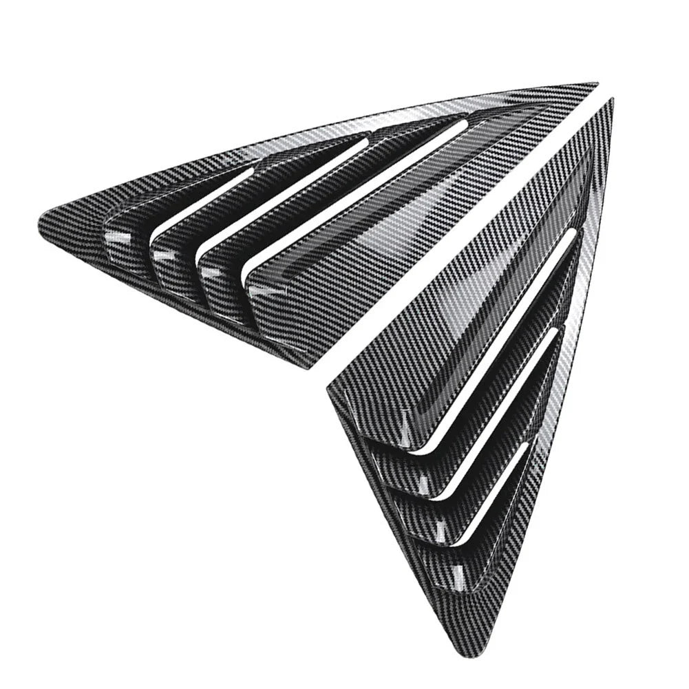 Rear Window Louvers Cover for Audi Q3 F3 Sportback (2019-2024) Carbon Look