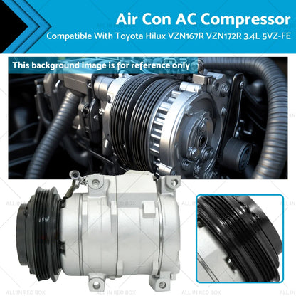 AC Compressor for Toyota Hilux VZN167R VZN172R 3.4L 5VZ-FE (2002)