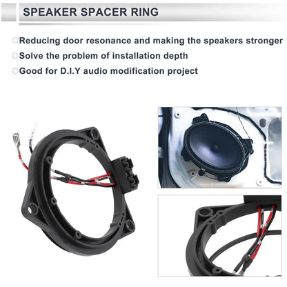 3.5in Spacer Ring Midrange Speaker Space Adaptor for BMW