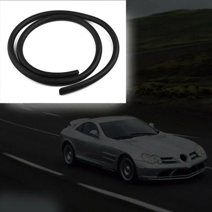 6mm 1/4 ID Silicone Vacuum Hose Black 100cm for Car