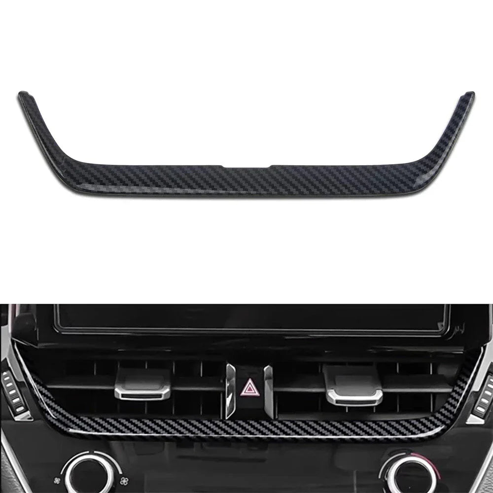 Dashboard Center Air Vent Cover Trim for 2019-2024 Toyota Corolla Carbon Fiber