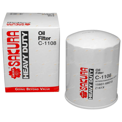 4 Pack Diesel Oil Filters for Coaster Bus HB30 HB31 HB32 HB36 6cyl 2H
