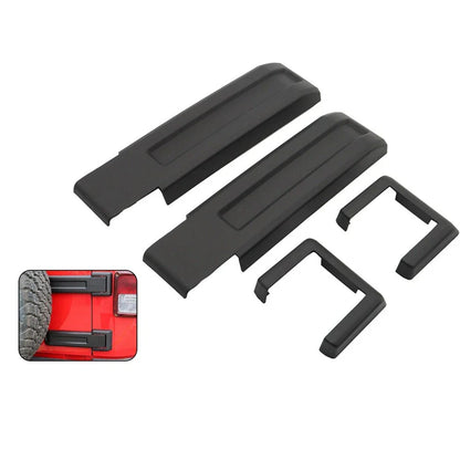 Matt Black Tailgate Hinge Cover Trims for Jeep Wrangler JK (2007-2018)