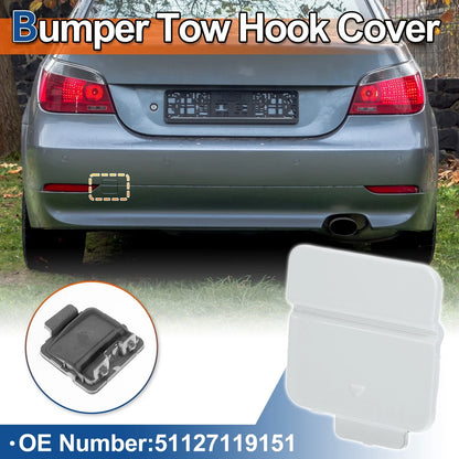 Rear Tow Hook Cover for BMW 525i 530i 545i 550i White