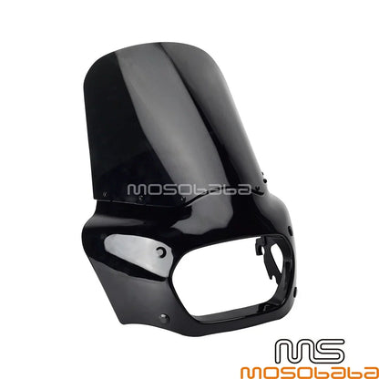 15'' Windshield Front Fairing Black for Harley Softail Fat Bob (2018-2023)