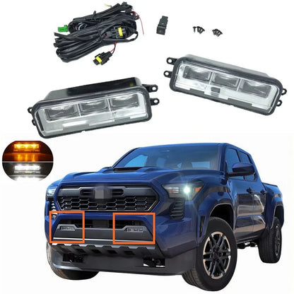 LED Fog Lamp Kit w/ Amber Signal Light for Tacoma (2016-2023)