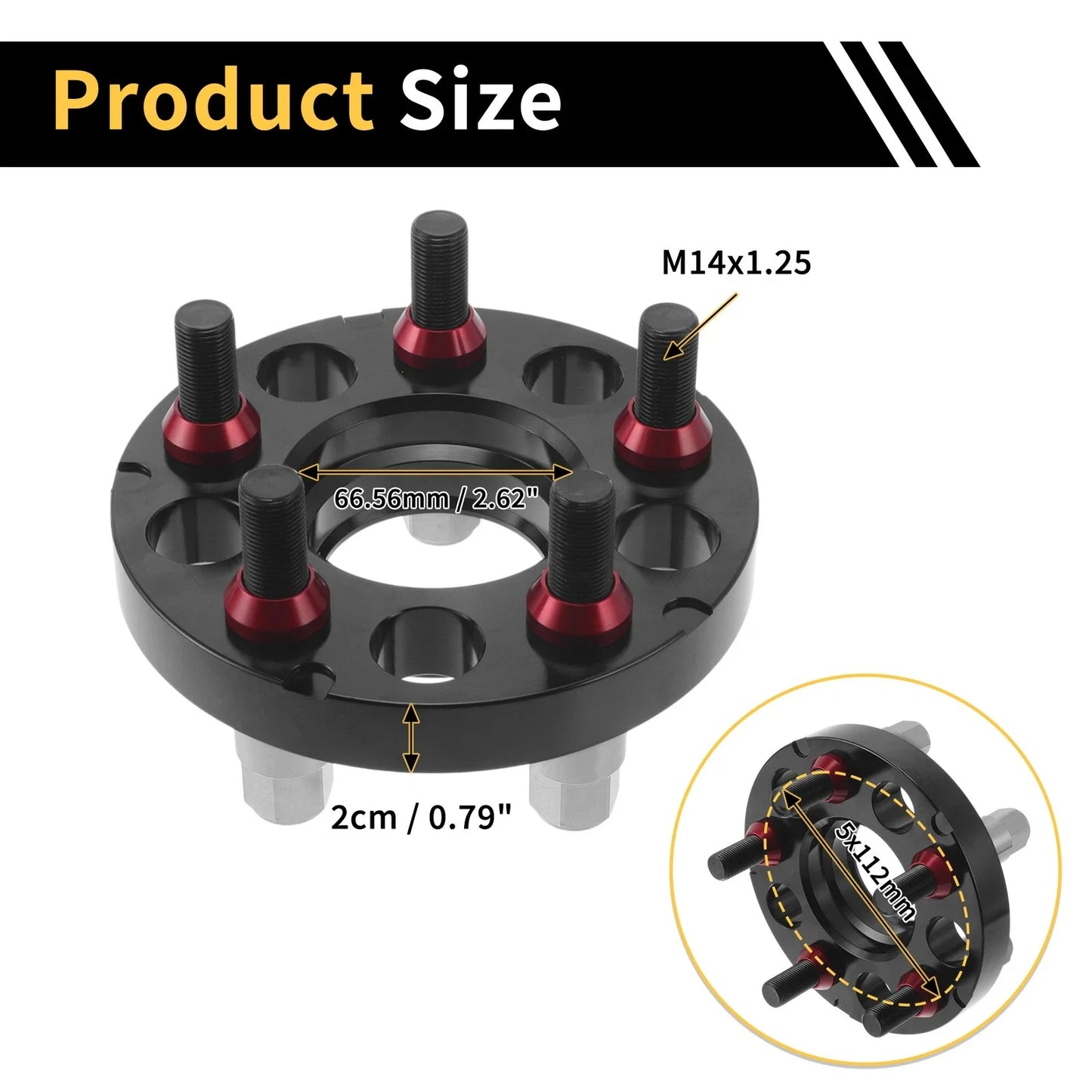 5x112mm Wheel Spacers 66.56mm M14x1.25 for BMW Z4
