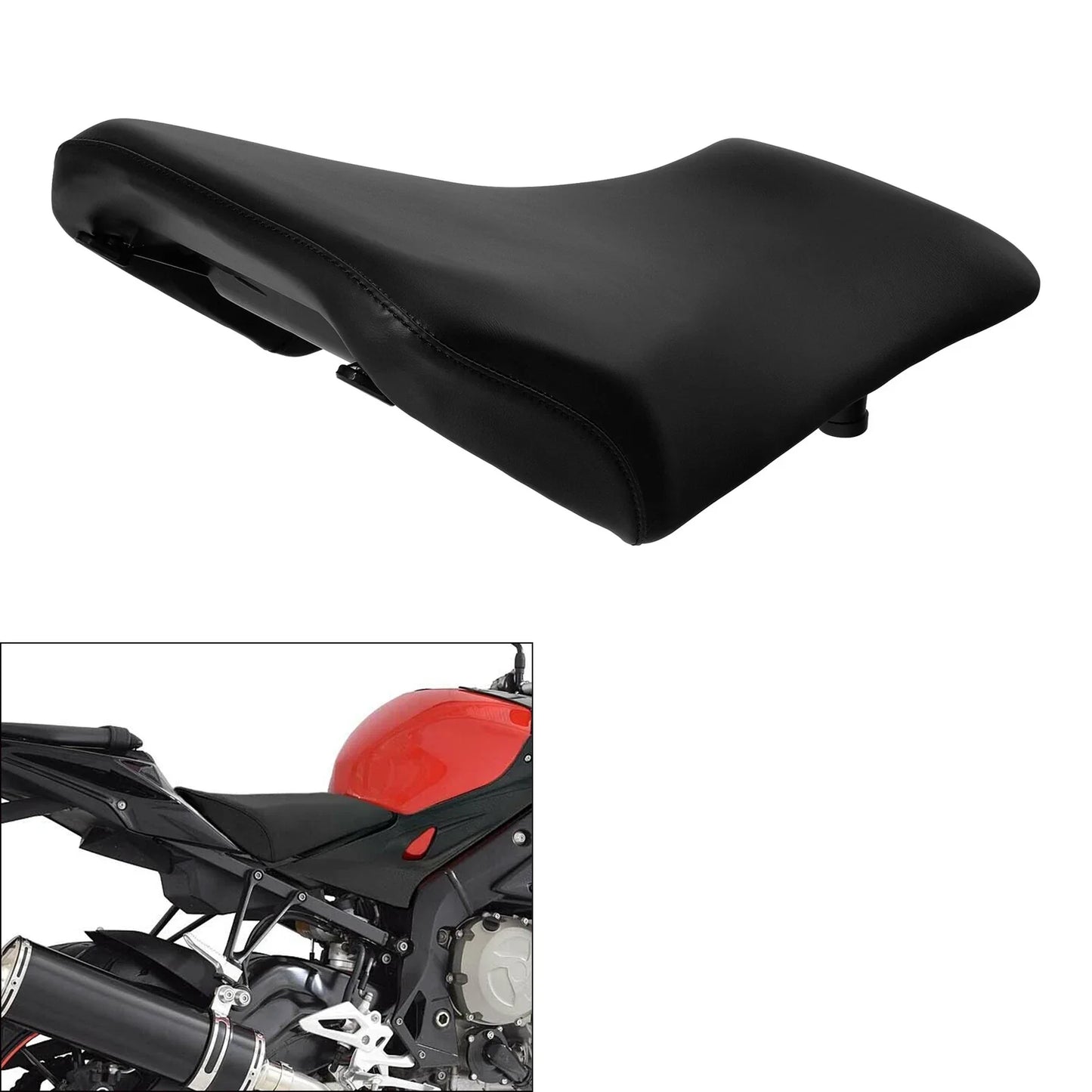 Black Front Rider Driver Seat for BMW S1000RR, HP4 (2012-2018)