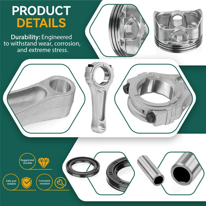 Piston Gaskets Connecting Rod for Kawasaki Mule 600/610