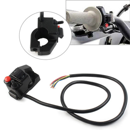 Handlebar Switch Button for Motorcycle Horn Turn Signal Fog Light Headlight BLK