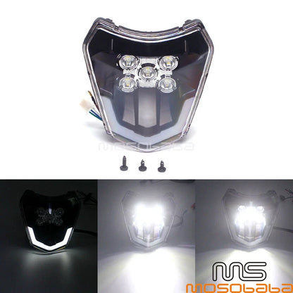LED Strip Headlight for KTM EXC Six Days 500 450 300 690 Enduro R XC-W (2003-2023)