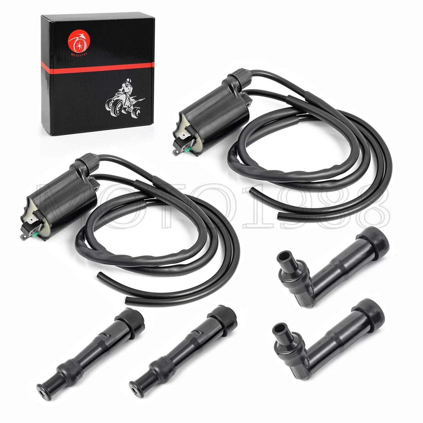 2 x Ignition Coil & Spark Plug Cap for Honda CB750 Nighthawk (1991–2003)