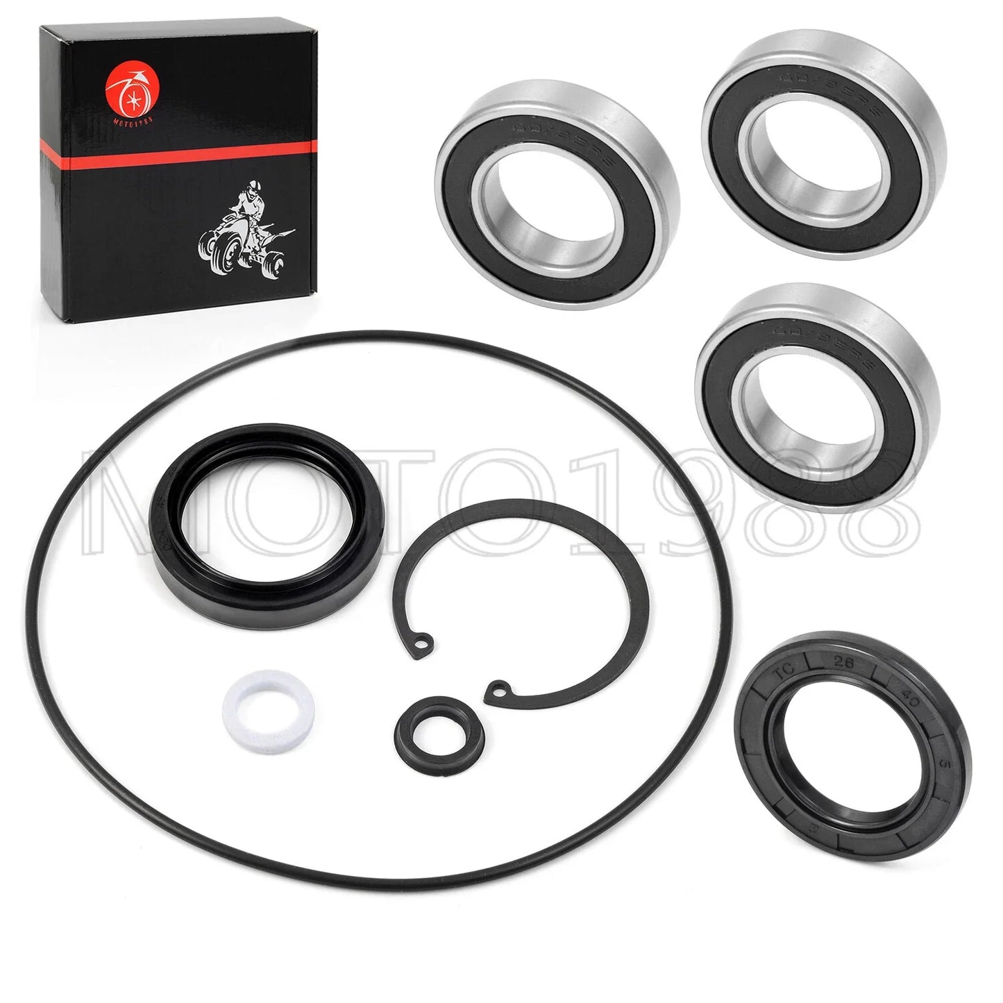 Rear Axle Bearing Seals O Ring Kit for Recon 250 TRX250X TRX250EX (2000–2007)
