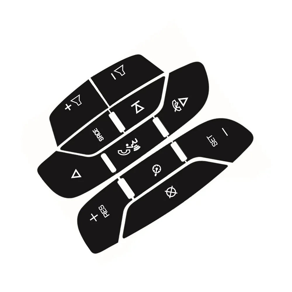 Steering Wheel Navigation Radio Button Sticker Decal for Chevy Silverado 1500