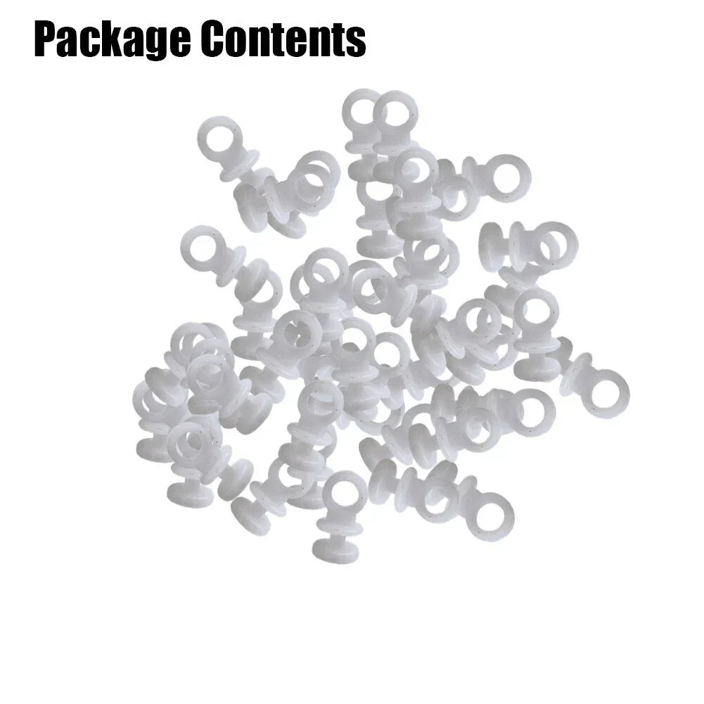 50x Curtain Track Hooks Runner for Camper Van Motorhome Caravan Boat