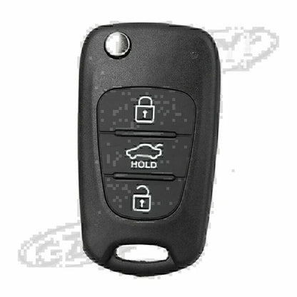Key Shell for KIA Rondo Sportage Soul Rio Remote Case 3 Button (2006-2019)