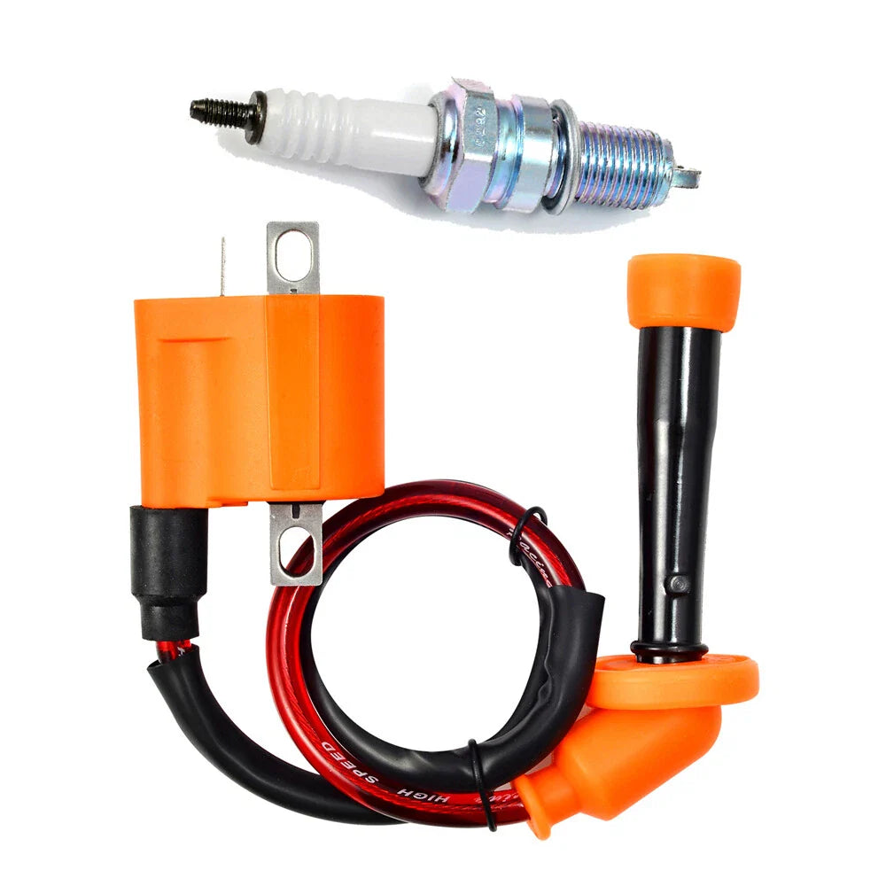 Ignition Coil & Spark Plug for Yamaha YFM350FX Wolverine 350 4x4 (1995–2001)