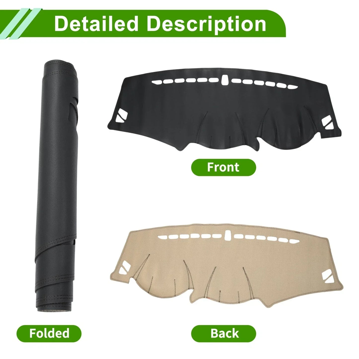 Dashboard Cover Mat for Hyundai ix35 Tucson (2010-2015) Black Carpet