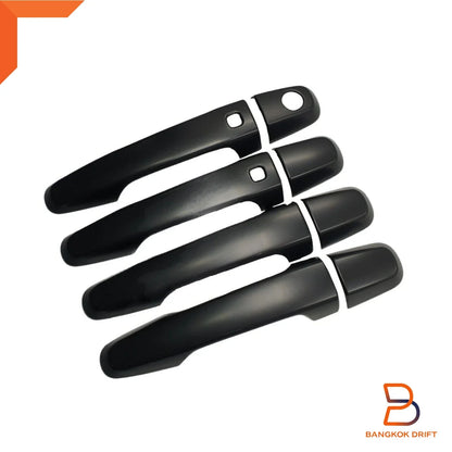 Matte Black Keyless Door Handle Cover Trim for Mitsubishi Triton L200 (2015-2023)