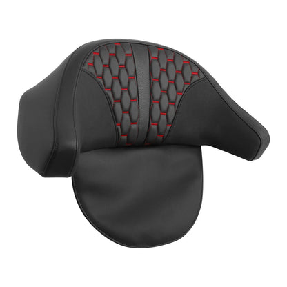 Driver Passenger Seat Backrest for Harley Touring Street Road Glide (2009-2013)